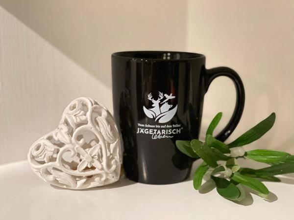 Jägetarisch®leben Tasse schwarz